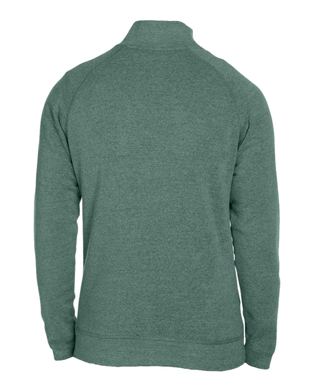 Men's Triblend Quarter-Zip Sweatshirt - Back - B33028548 - Balsam Triblend
