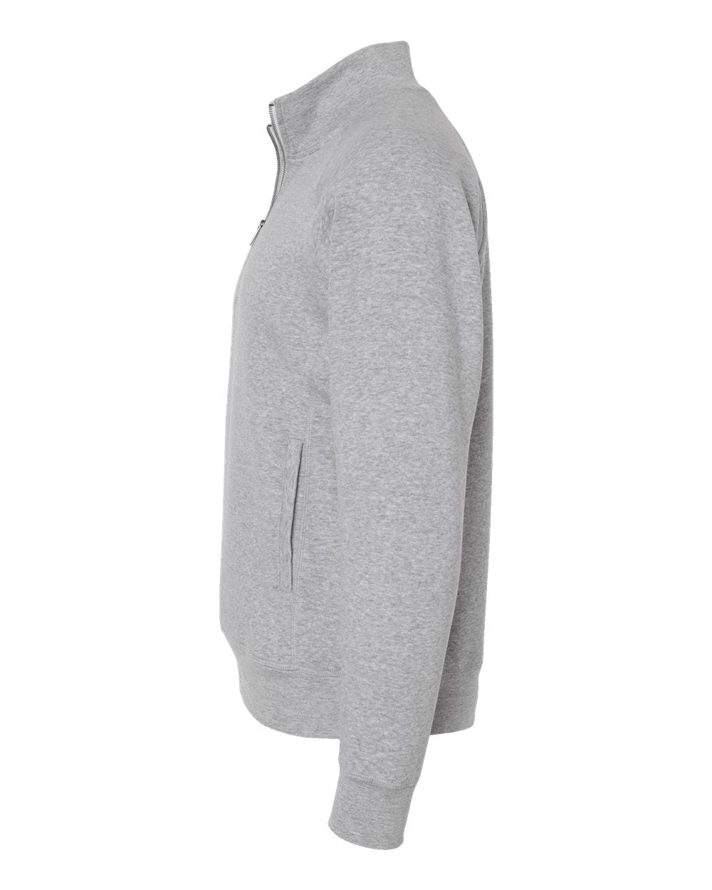 Men's Triblend Quarter-Zip Sweatshirt - DirectSide - B33028358 - Grey Triblend