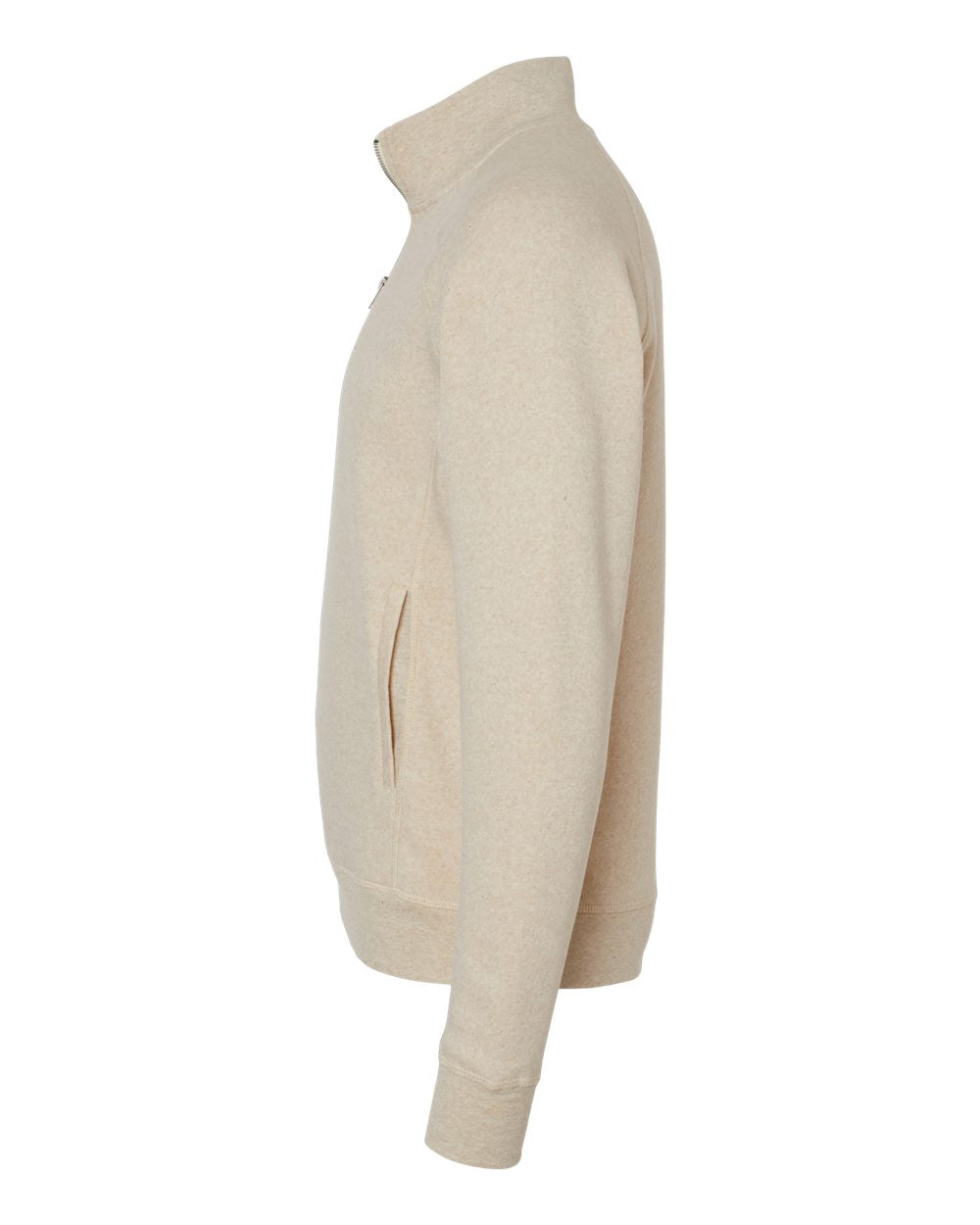 Men's Triblend Quarter-Zip Sweatshirt - DirectSide - B33028368 - Oatmeal Triblend
