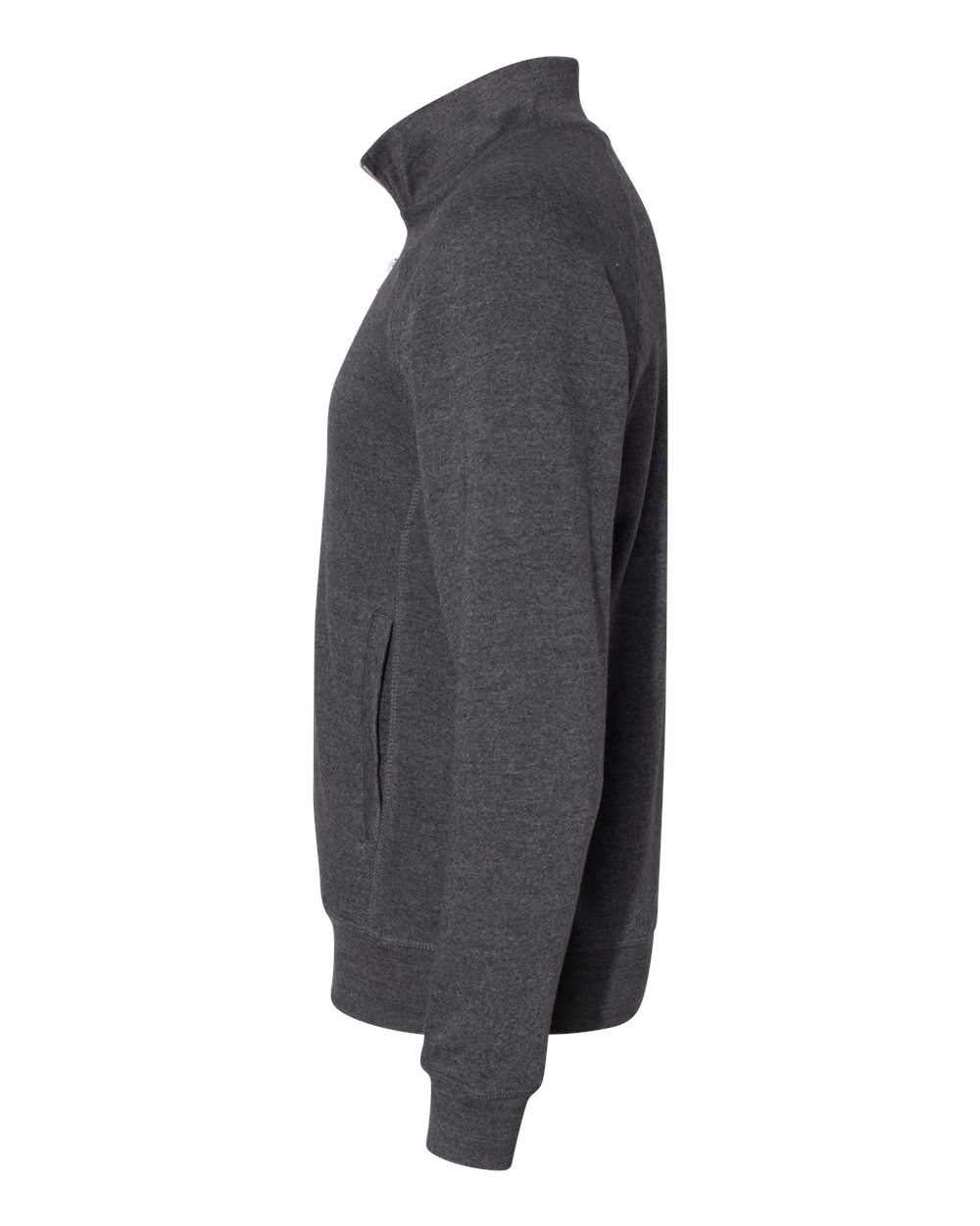 Men's Triblend Quarter-Zip Sweatshirt - DirectSide - B33028508 - Black Triblend