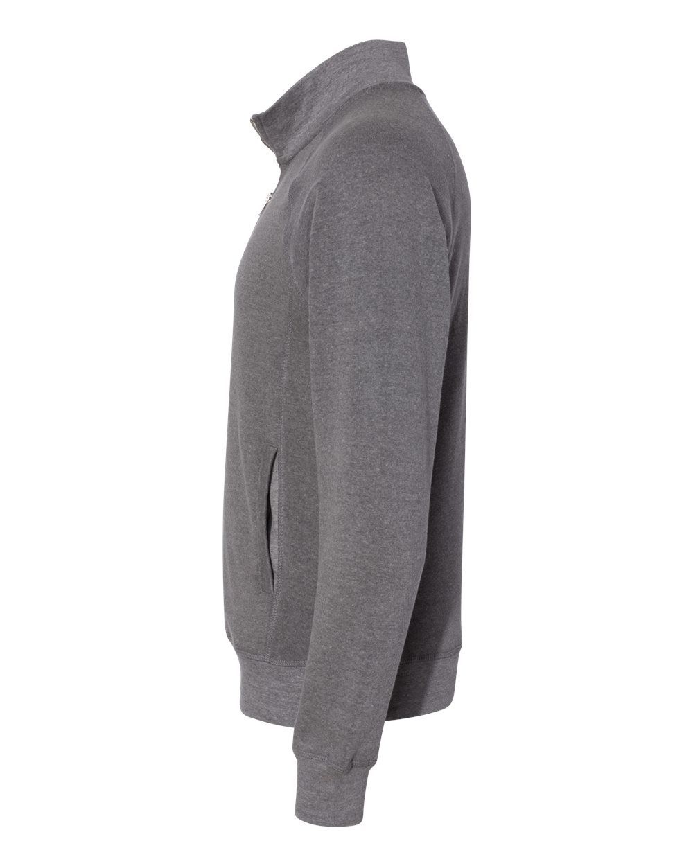Men's Triblend Quarter-Zip Sweatshirt - DirectSide - B33028518 - Smoke Triblend