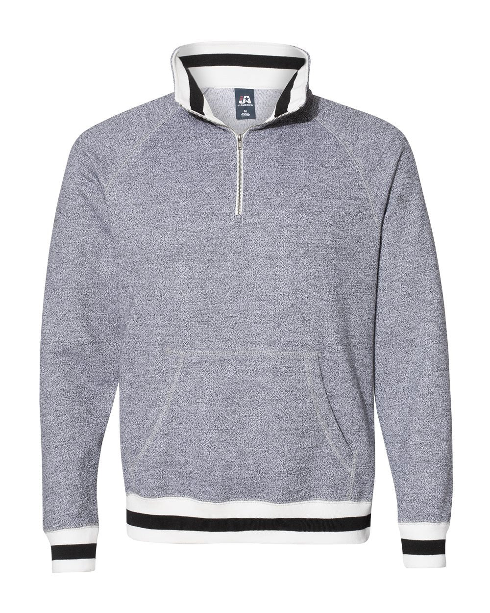 Men's Peppered Fleece Quarter-Zip Sweatshirt - styleImage