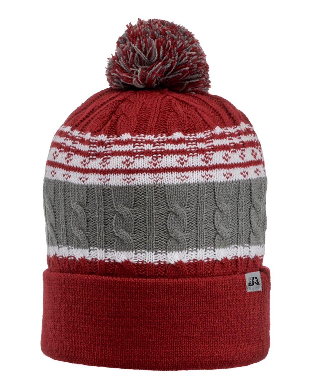 Altitude Knit Beanie - Front - B00328530 - Burgundy