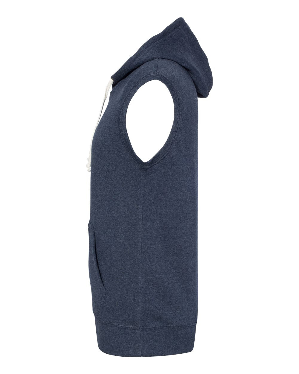 Men's Triblend Sleeveless Hooded Sweatshirt - DirectSide - B11628653 - True Navy Triblend