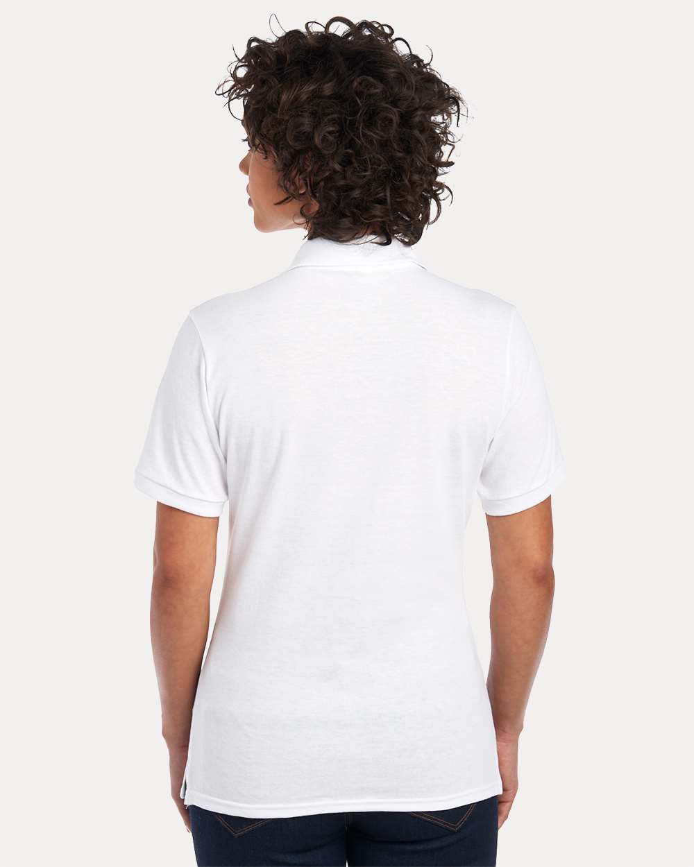Women's Dri-Power® Polo - OnModelBack - B02435003 - White