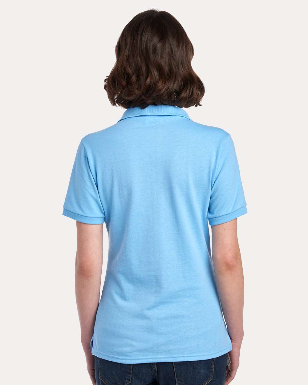 Women's Dri-Power® Polo - OnModelBack - B02435253 - Light Blue