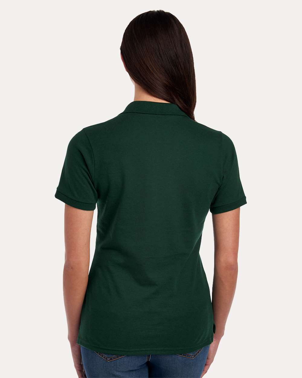Women's Dri-Power® Polo - OnModelBack - B02435543 - Forest Green