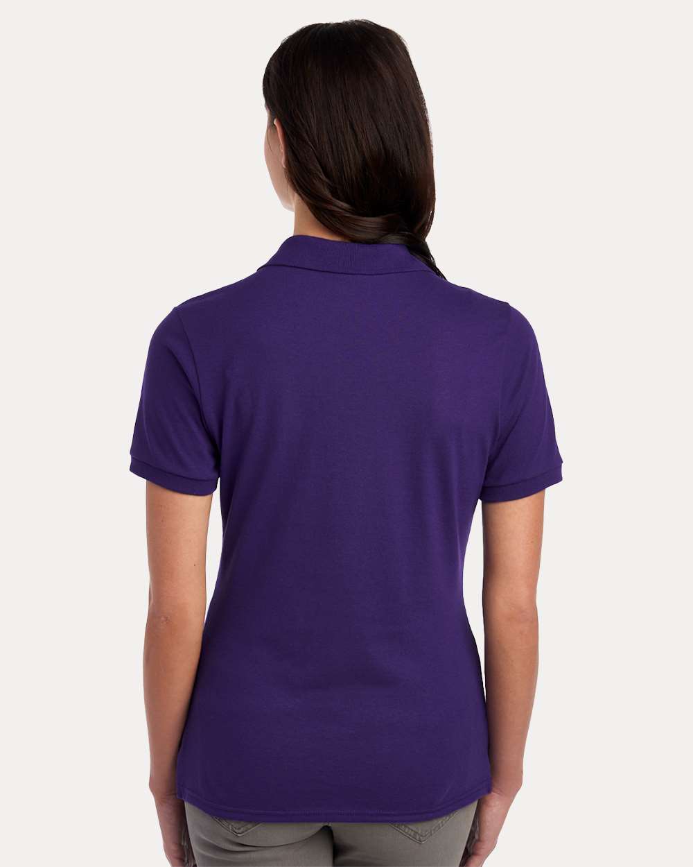 Women's Dri-Power® Polo - OnModelBack - B02435673 - Deep Purple