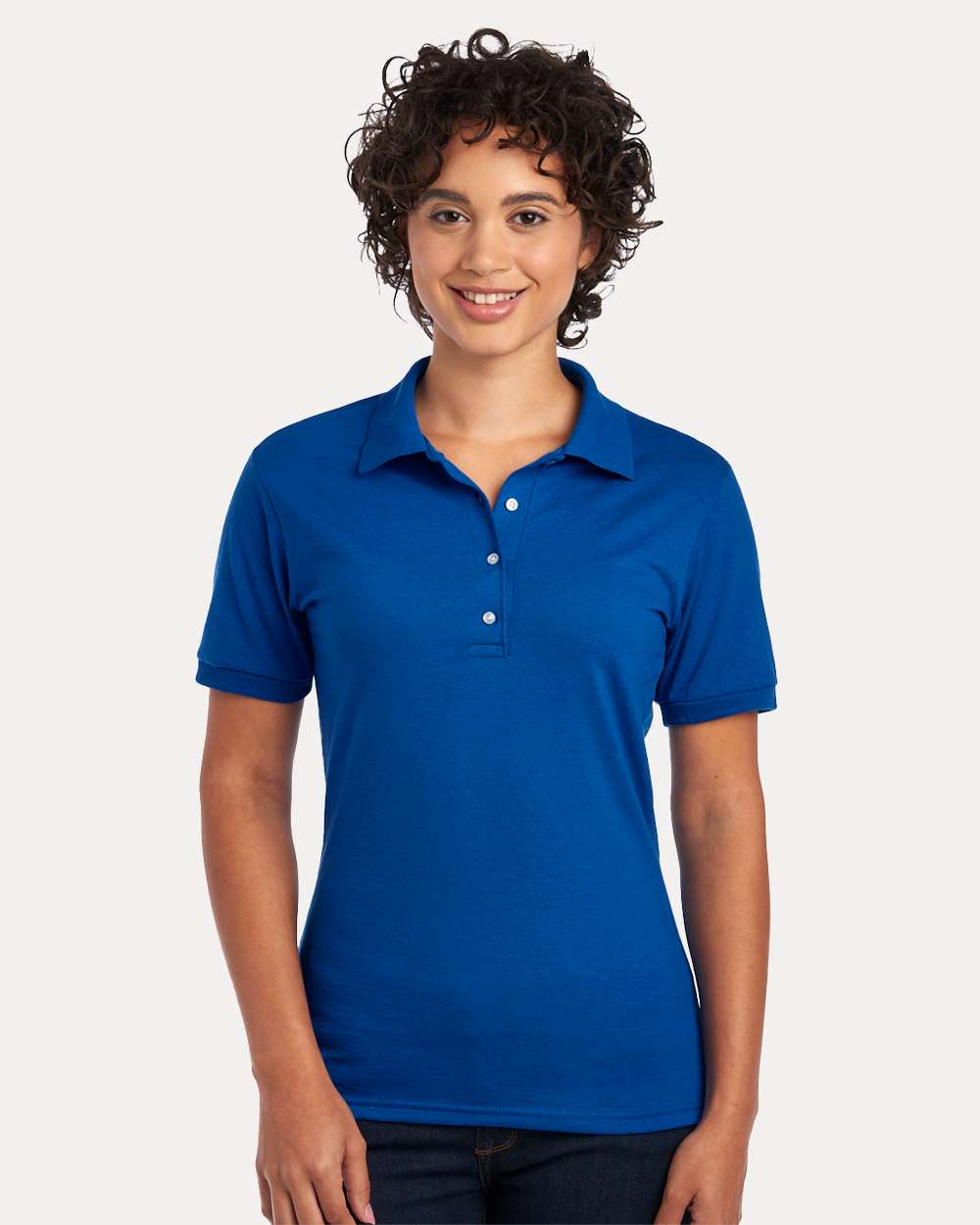 Women's Dri-Power® Polo - OnModelFront - B02435753 - Royal