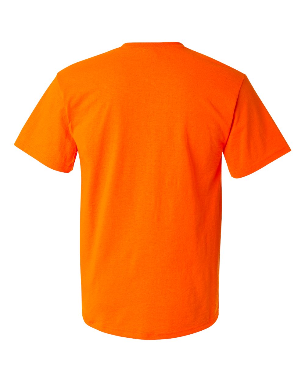Unisex Dri-Power® 50/50 Pocket T-Shirt - Back - B07235153 - Safety Orange