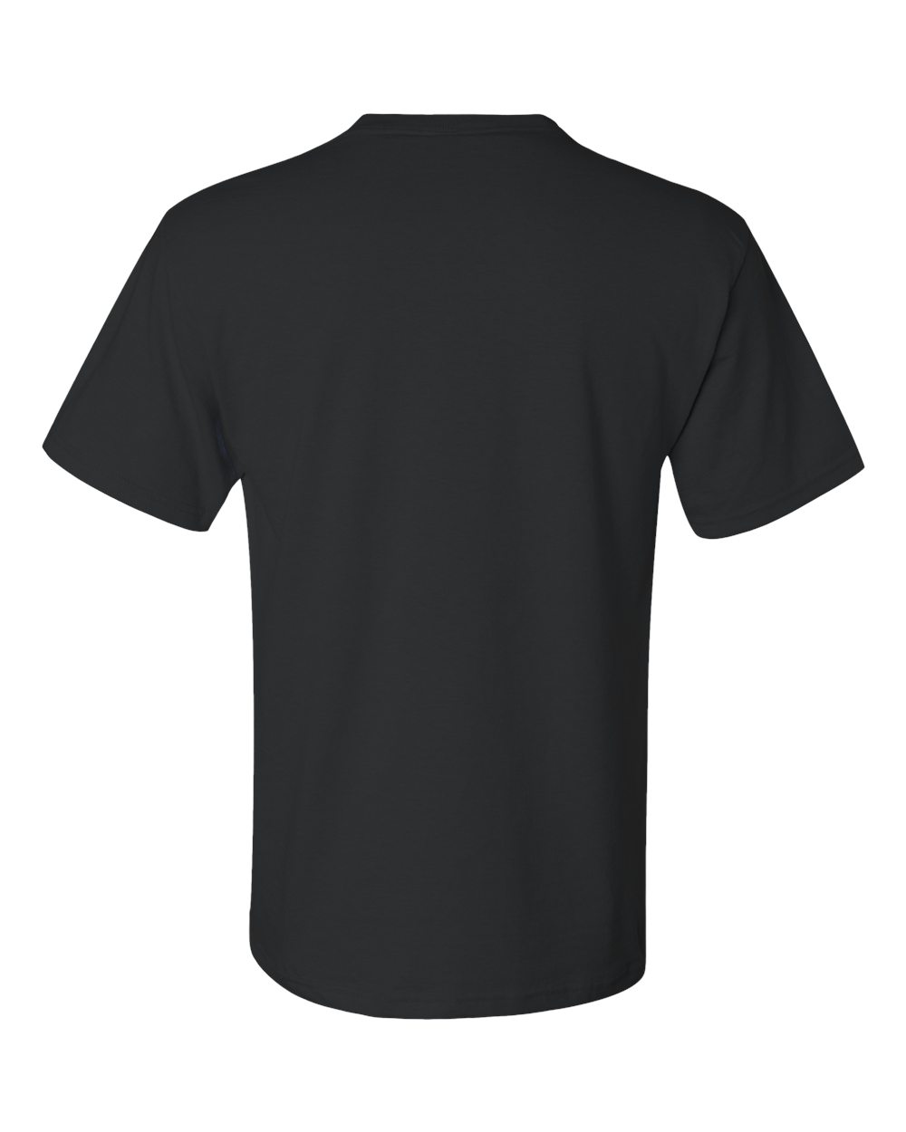 Unisex Dri-Power® 50/50 Pocket T-Shirt - Back - B07235503 - Black