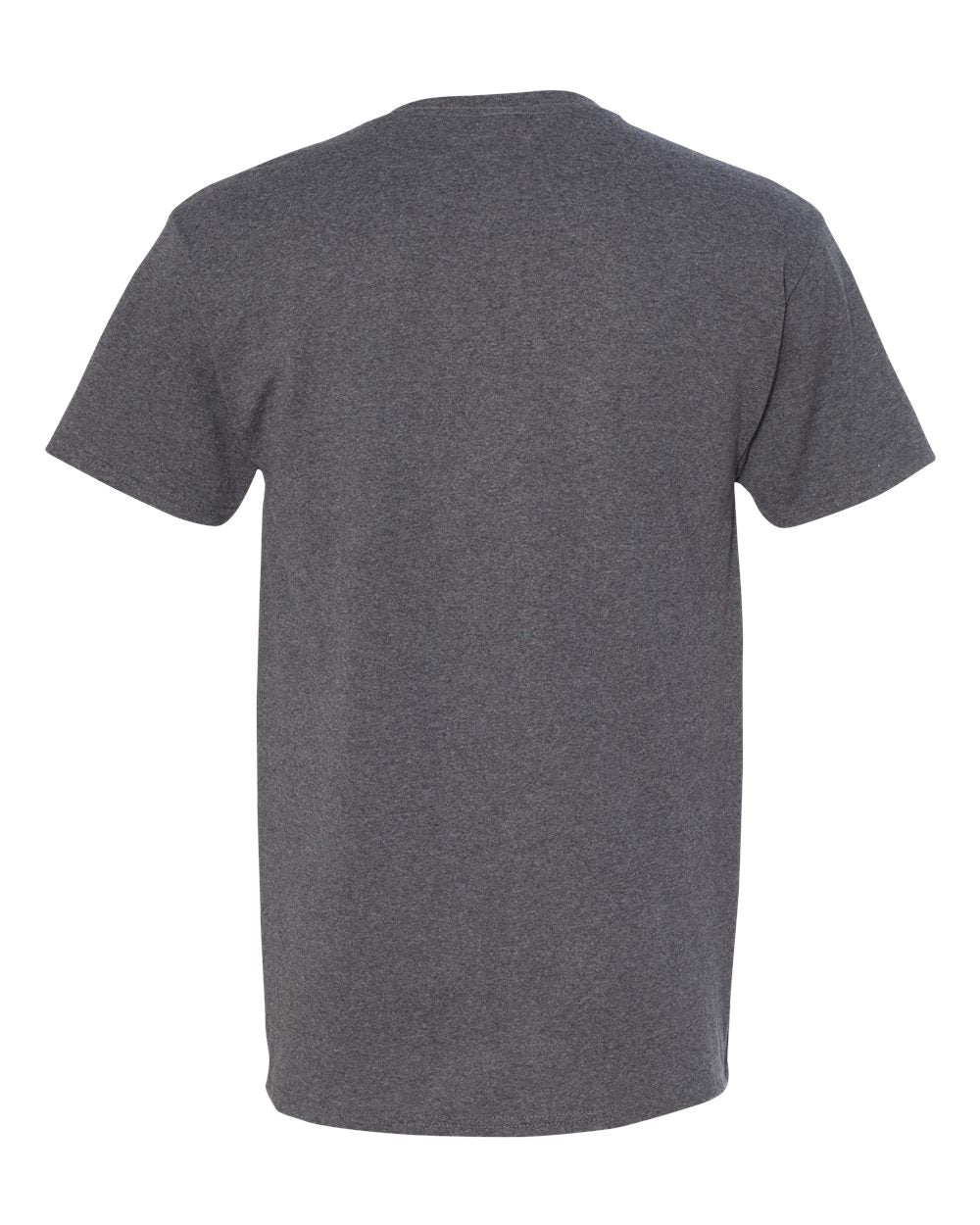 Unisex Dri-Power® 50/50 Pocket T-Shirt - Back - B07235513 - Black Heather