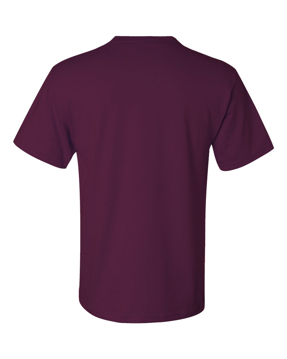 Unisex Dri-Power® 50/50 Pocket T-Shirt - Back - B07235533 - Maroon