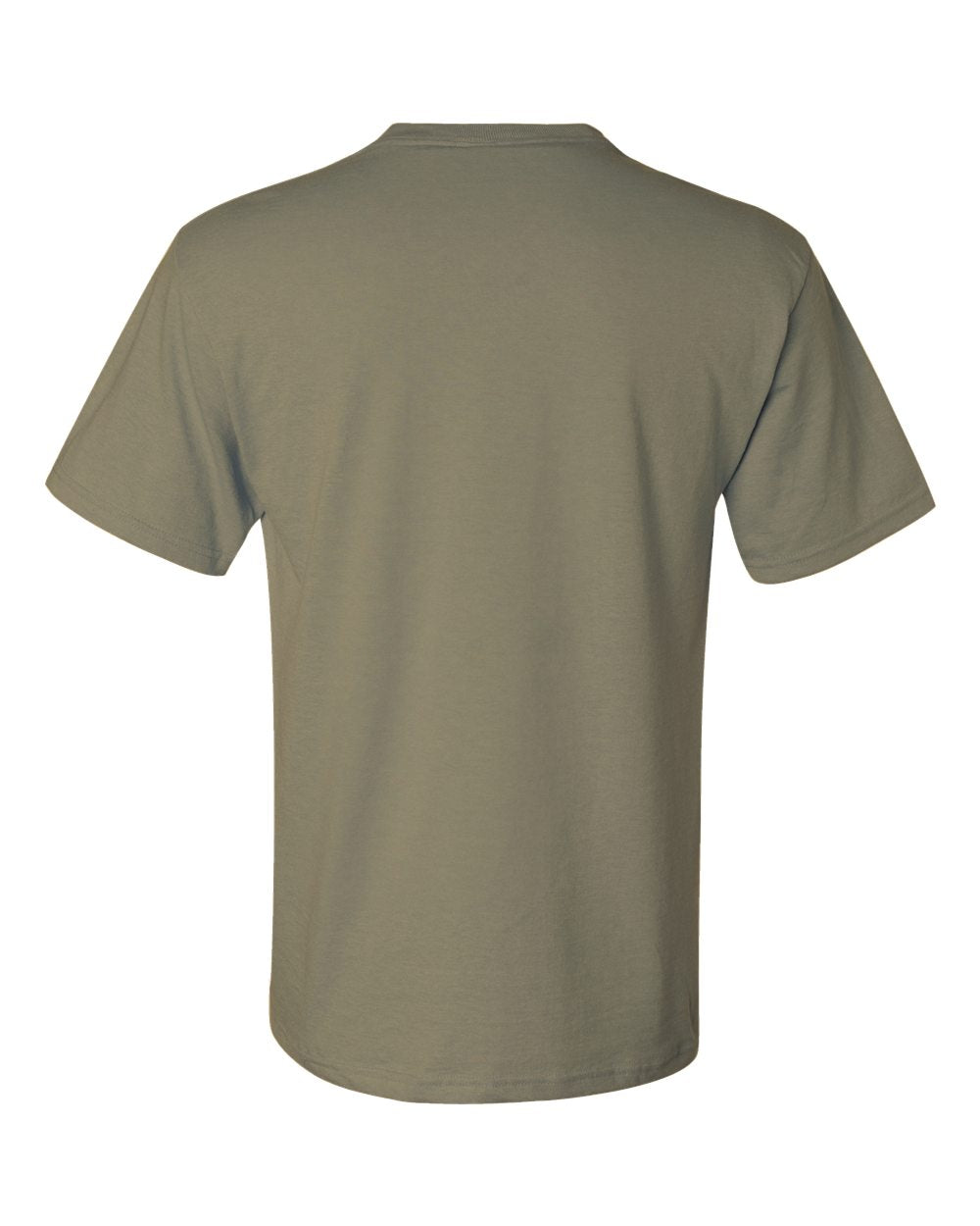 Unisex Dri-Power® 50/50 Pocket T-Shirt - Back - B07235773 - Khaki