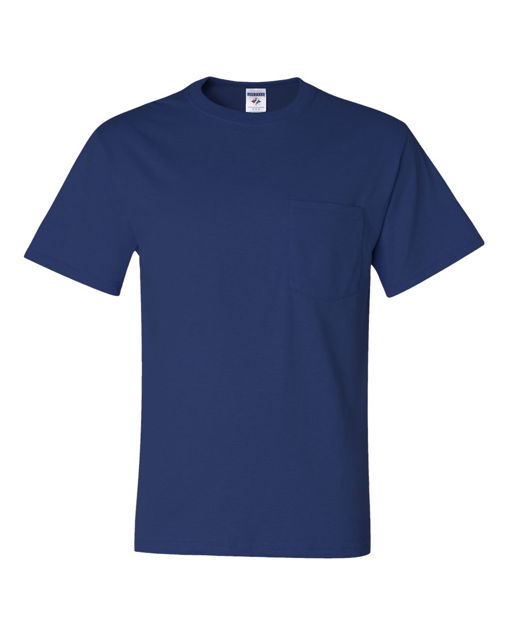 Unisex Dri-Power® 50/50 Pocket T-Shirt - Front - B07235753 - Royal