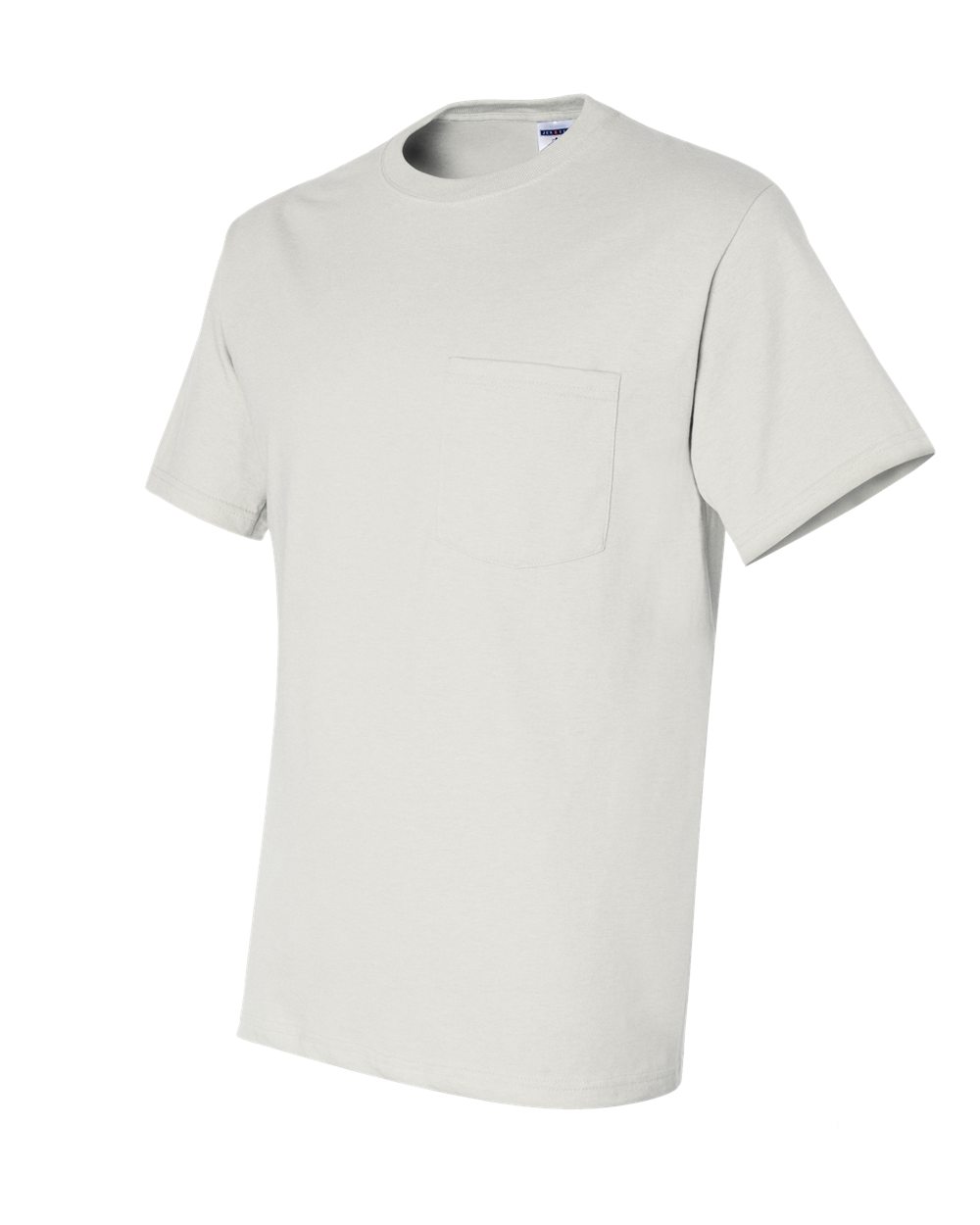 Unisex Dri-Power® 50/50 Pocket T-Shirt - Side - B07235003 - White