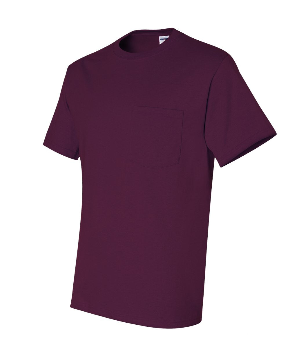 Unisex Dri-Power® 50/50 Pocket T-Shirt - Side - B07235533 - Maroon