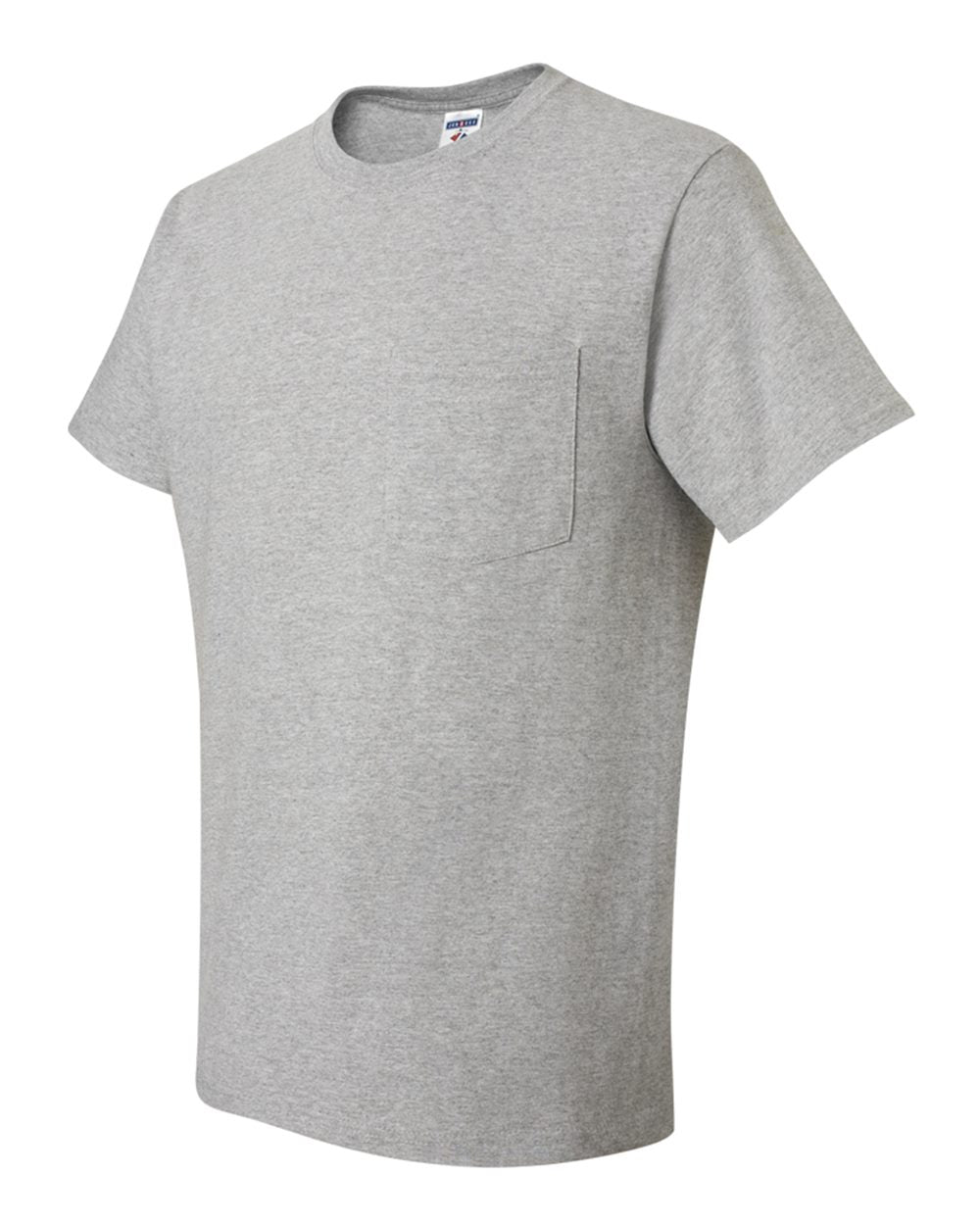 Unisex Dri-Power® 50/50 Pocket T-Shirt - Side - B07235593 - Athletic Heather