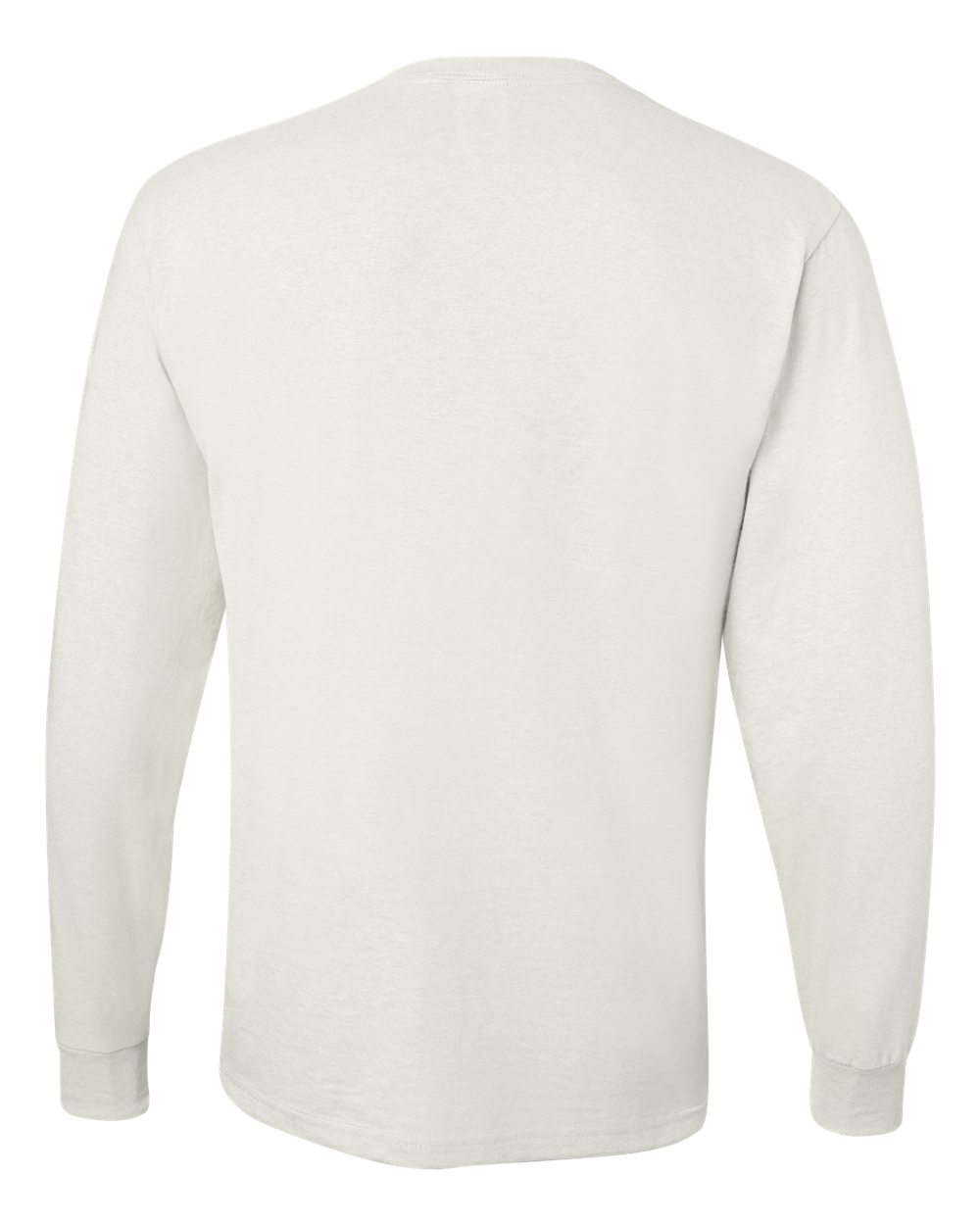 Men's Dri-Power® Long Sleeve 50/50 T-Shirt - Back - B07635003 - White