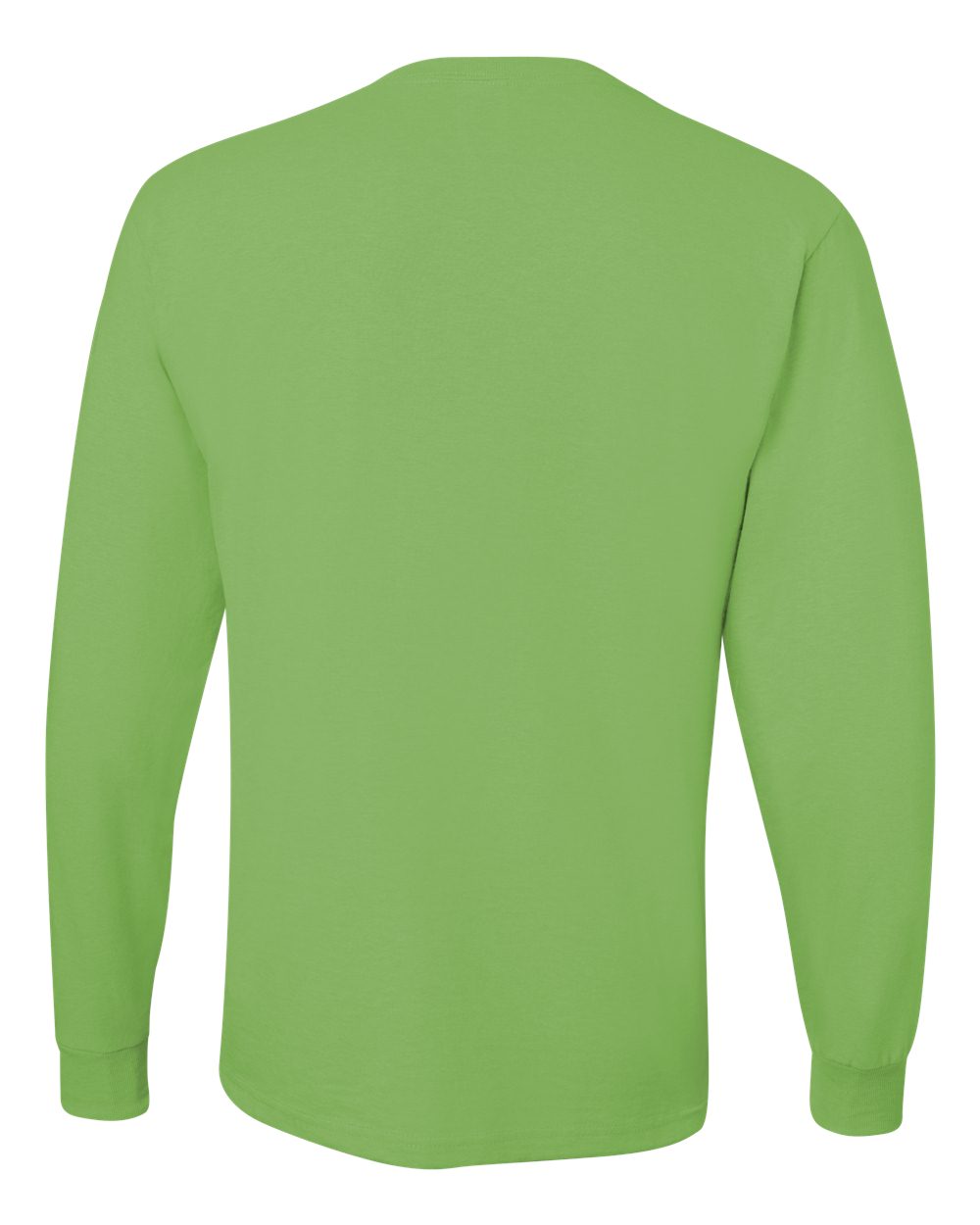 Men's Dri-Power® Long Sleeve 50/50 T-Shirt - Back - B07635173 - Kiwi