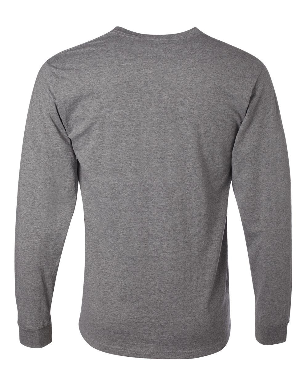 Men's Dri-Power® Long Sleeve 50/50 T-Shirt - Back - B07635583 - Oxford