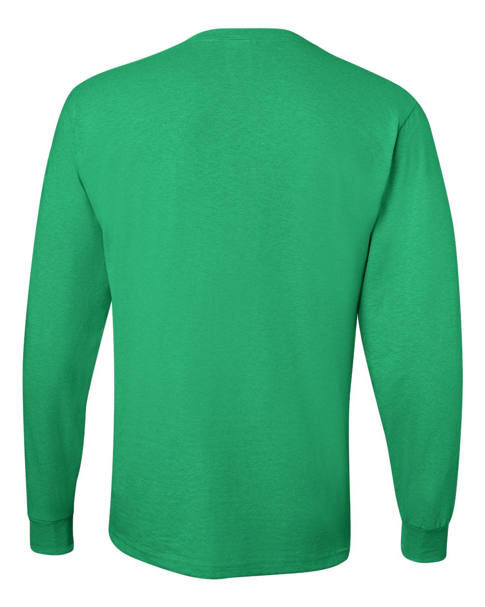 Men's Dri-Power® Long Sleeve 50/50 T-Shirt - Back - B07635603 - Kelly