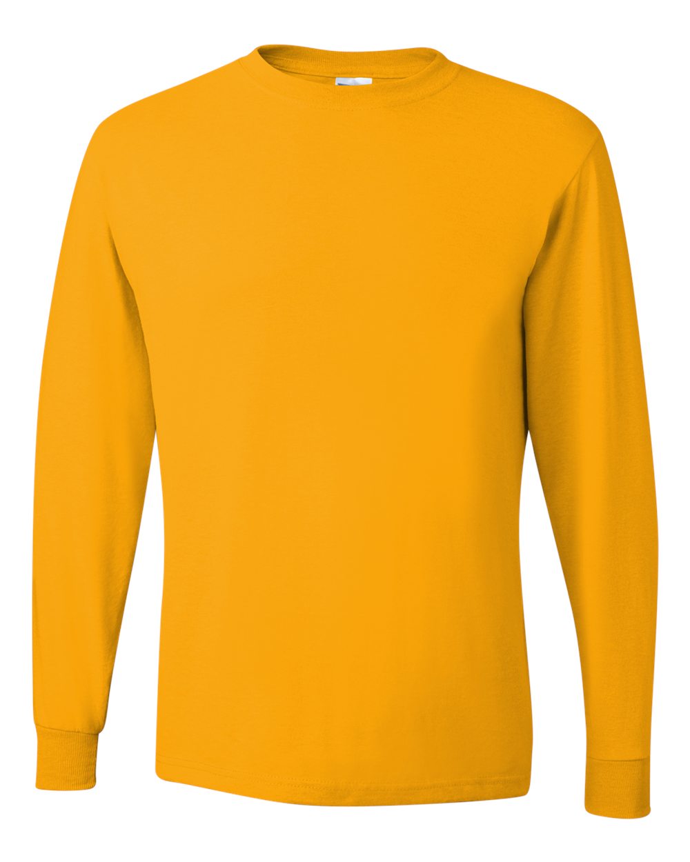 Men's Dri-Power® Long Sleeve 50/50 T-Shirt - Front - B07635123 - Gold