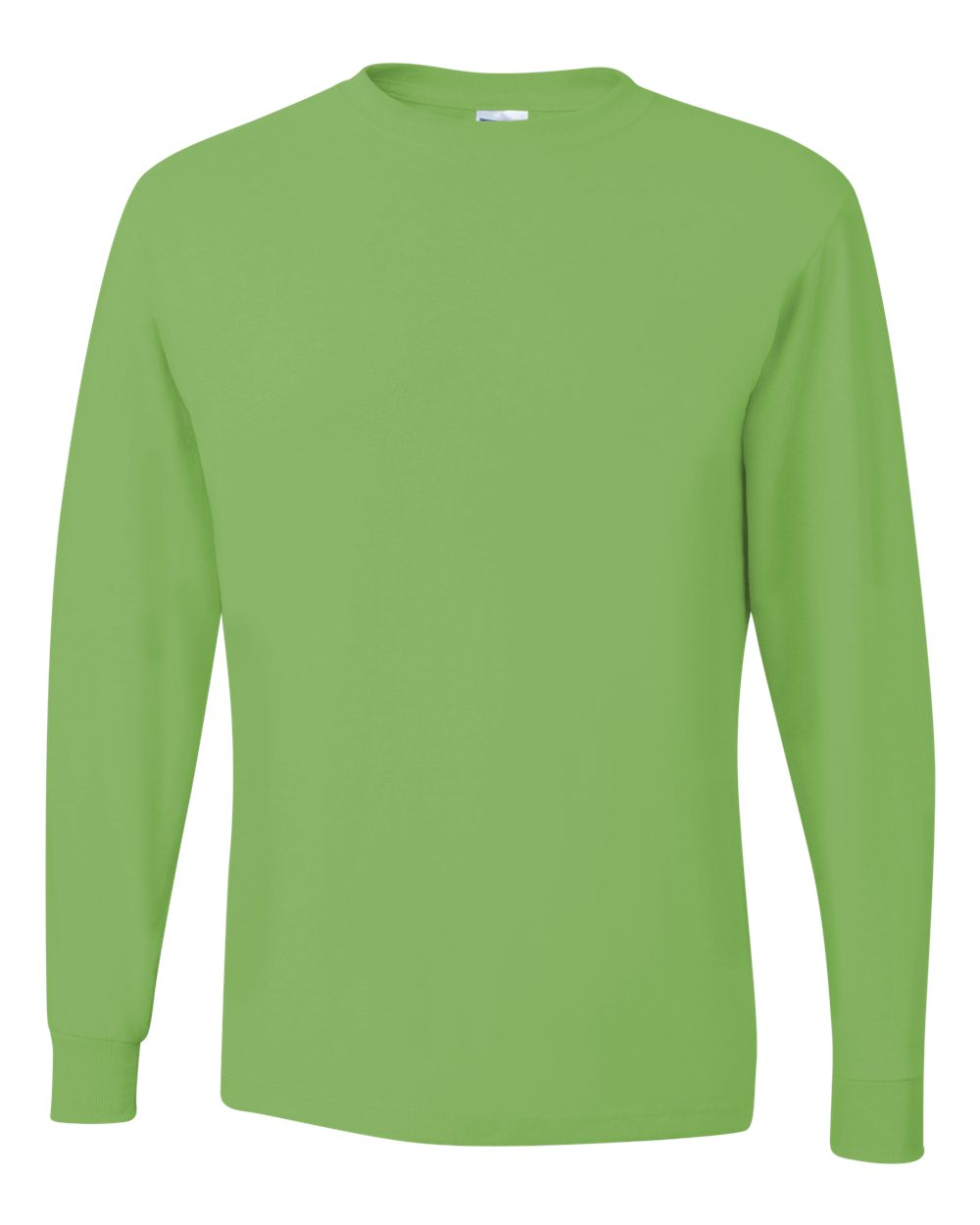 Men's Dri-Power® Long Sleeve 50/50 T-Shirt - Front - B07635173 - Kiwi