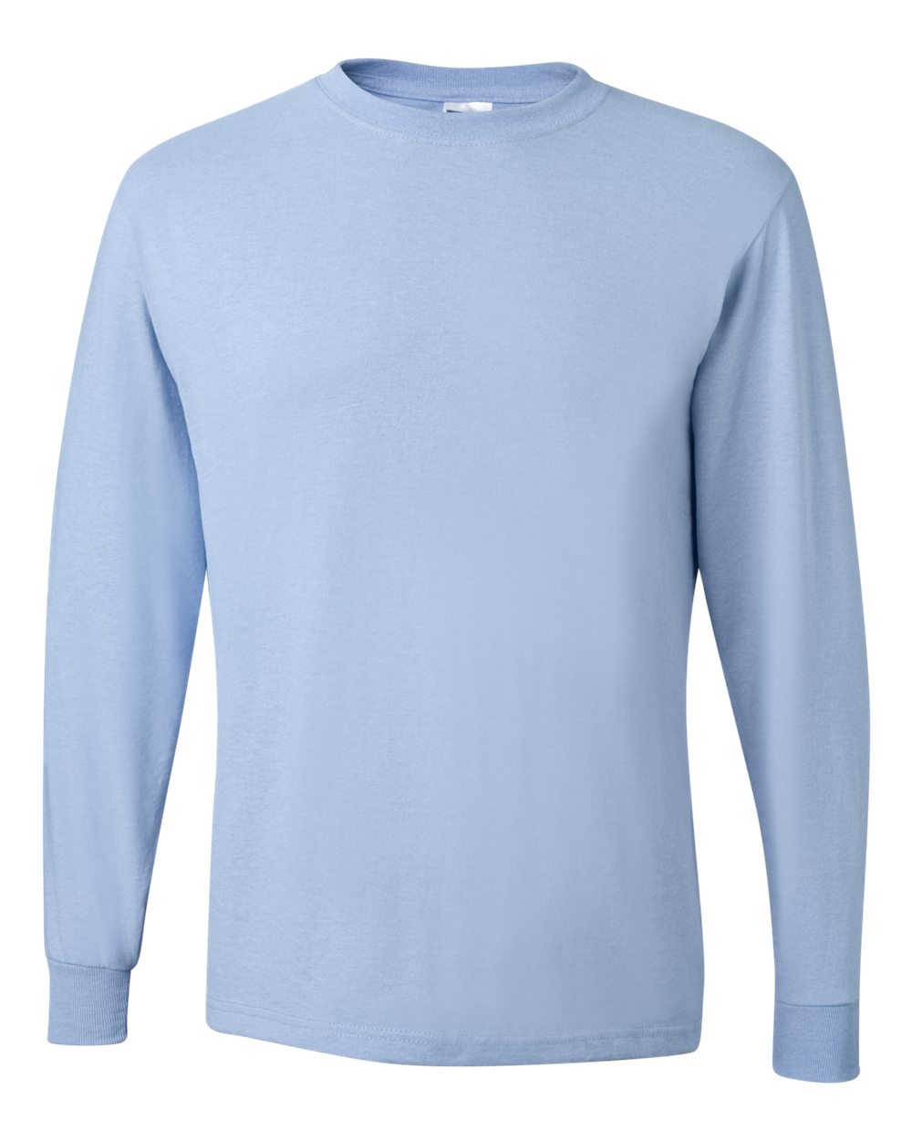 Men's Dri-Power® Long Sleeve 50/50 T-Shirt - Front - B07635253 - Light Blue