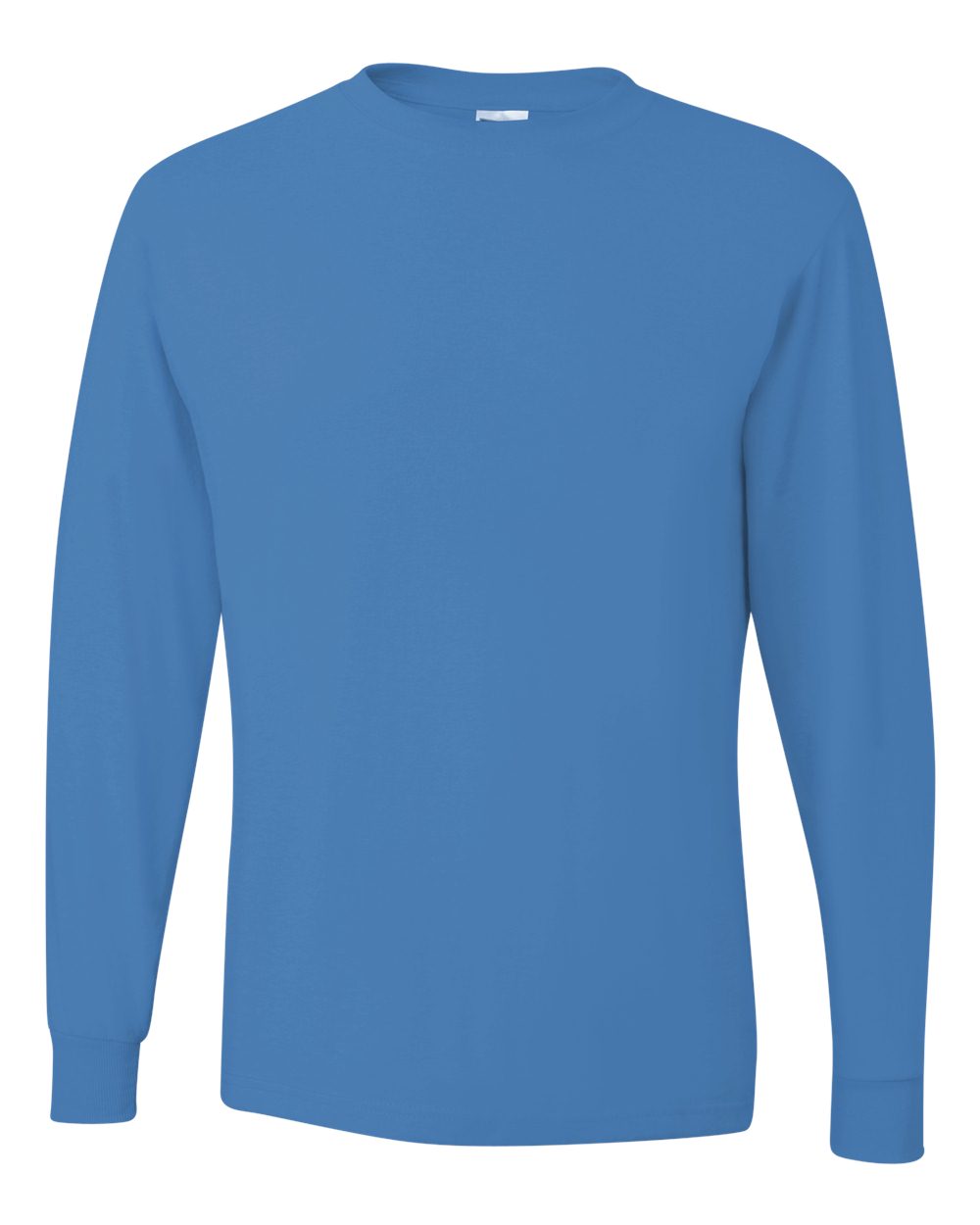 Men's Dri-Power® Long Sleeve 50/50 T-Shirt - Front - B07635263 - Columbia Blue