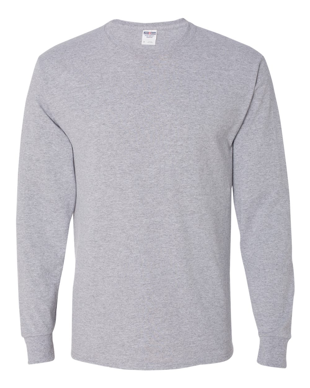 Men's Dri-Power® Long Sleeve 50/50 T-Shirt - Front - B07635593 - Athletic Heather