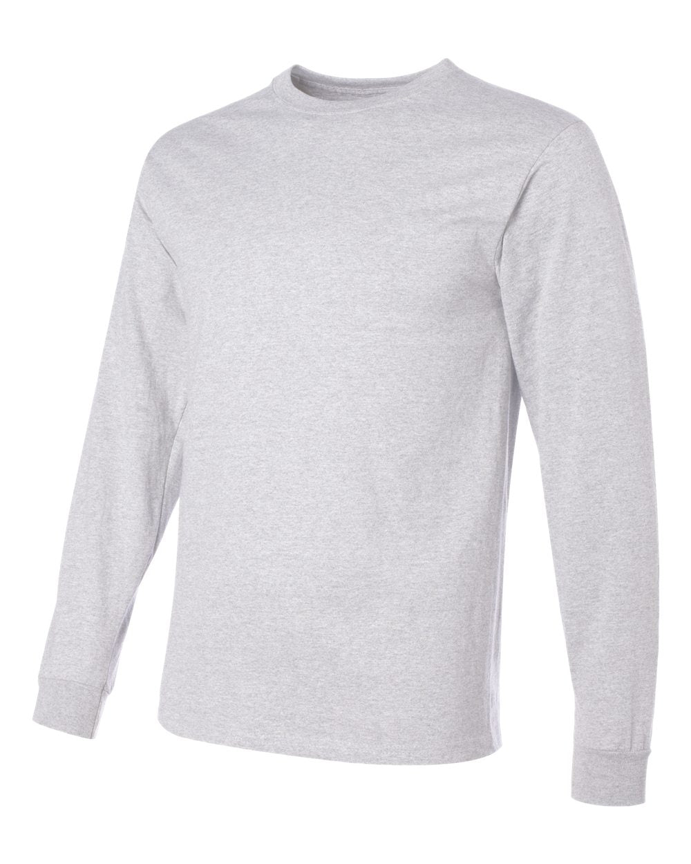 Men's Dri-Power® Long Sleeve 50/50 T-Shirt - Side - B07635023 - Ash
