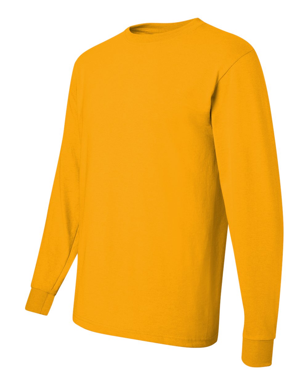 Men's Dri-Power® Long Sleeve 50/50 T-Shirt - Side - B07635123 - Gold