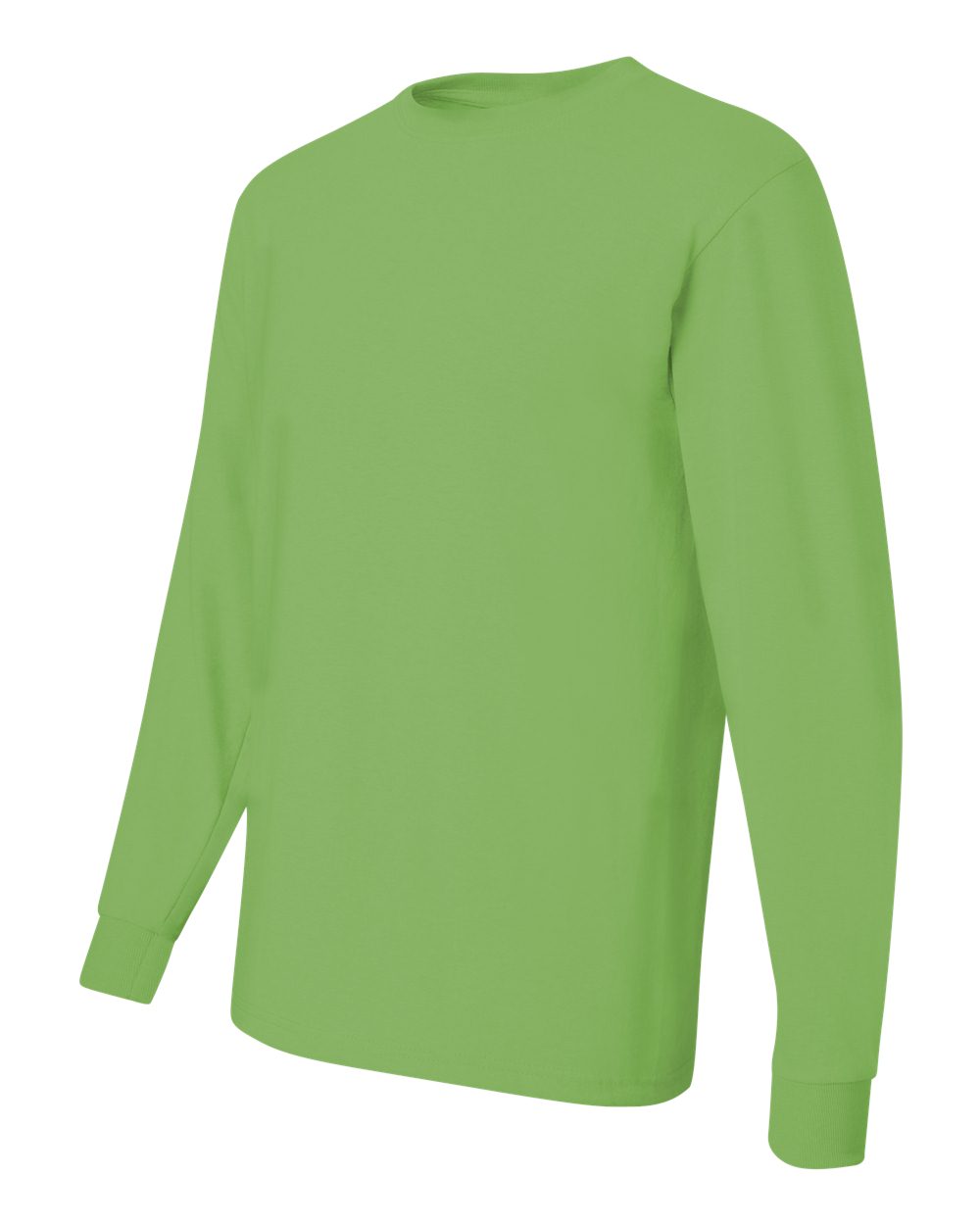 Men's Dri-Power® Long Sleeve 50/50 T-Shirt - Side - B07635173 - Kiwi