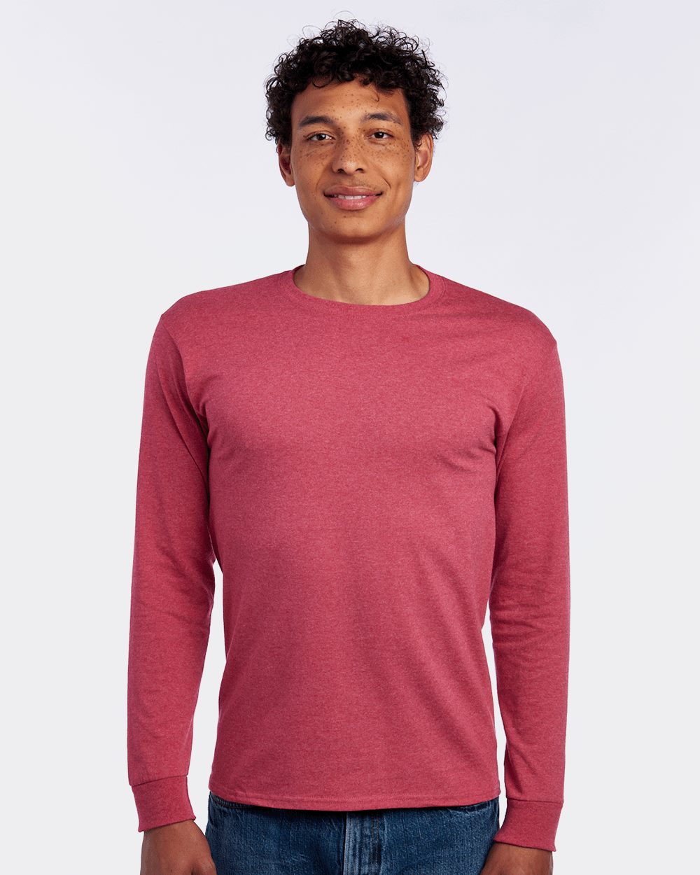 Men's Dri-Power® Long Sleeve 50/50 T-Shirt - styleImage
