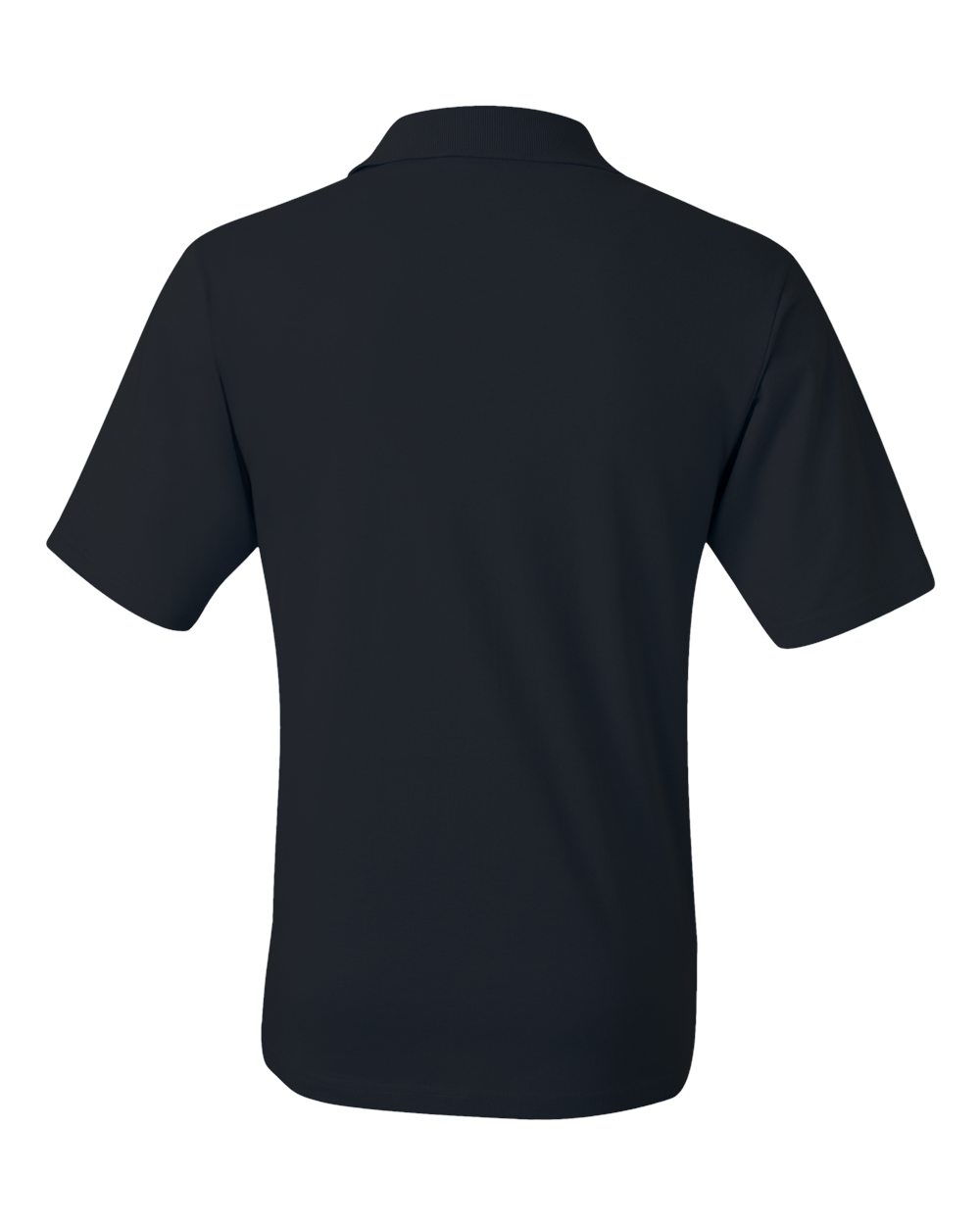 Men's SpotShield® 50/50 Polo with Pocket - Back - B12035503 - Black