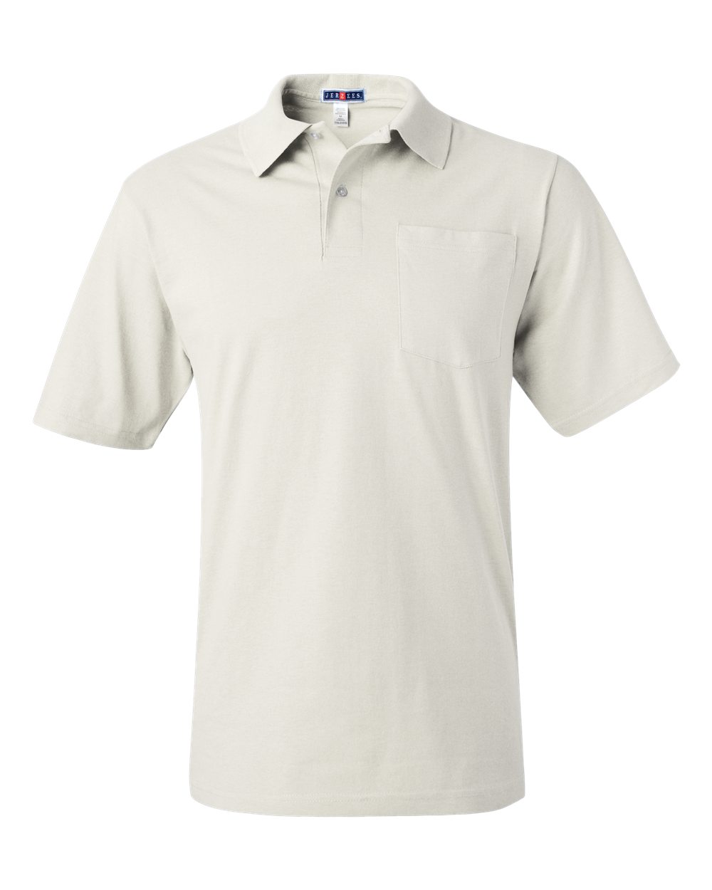 Men's SpotShield® 50/50 Polo with Pocket - Front - B12035003 - White