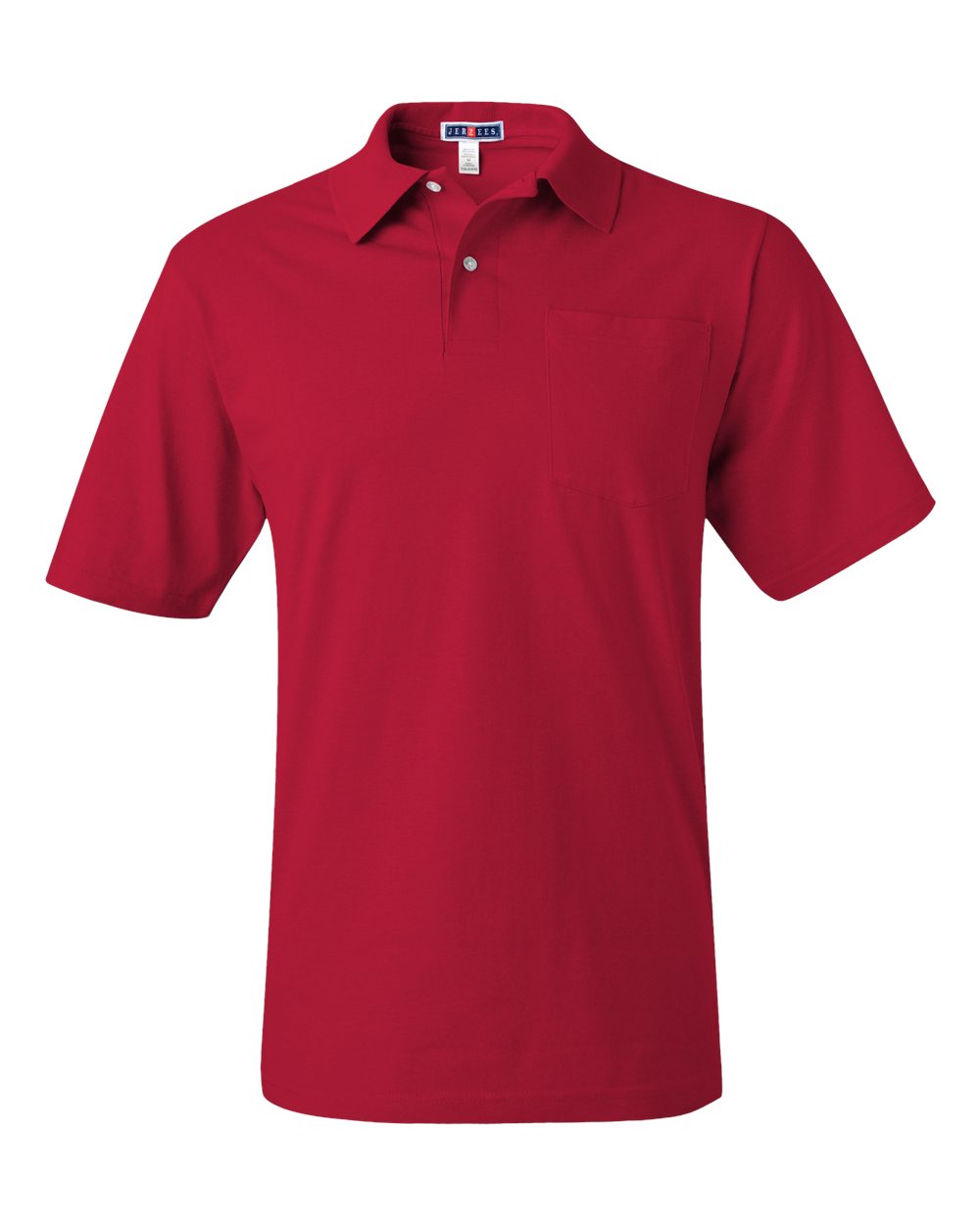 Men's SpotShield® 50/50 Polo with Pocket - Front - B12035703 - True Red