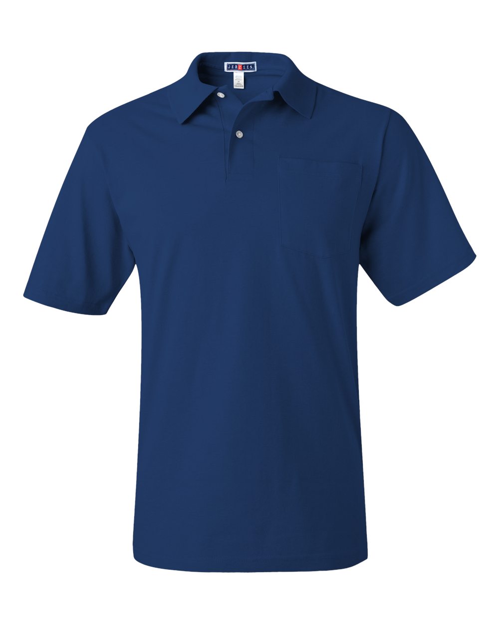 Men's SpotShield® 50/50 Polo with Pocket - Front - B12035753 - Royal