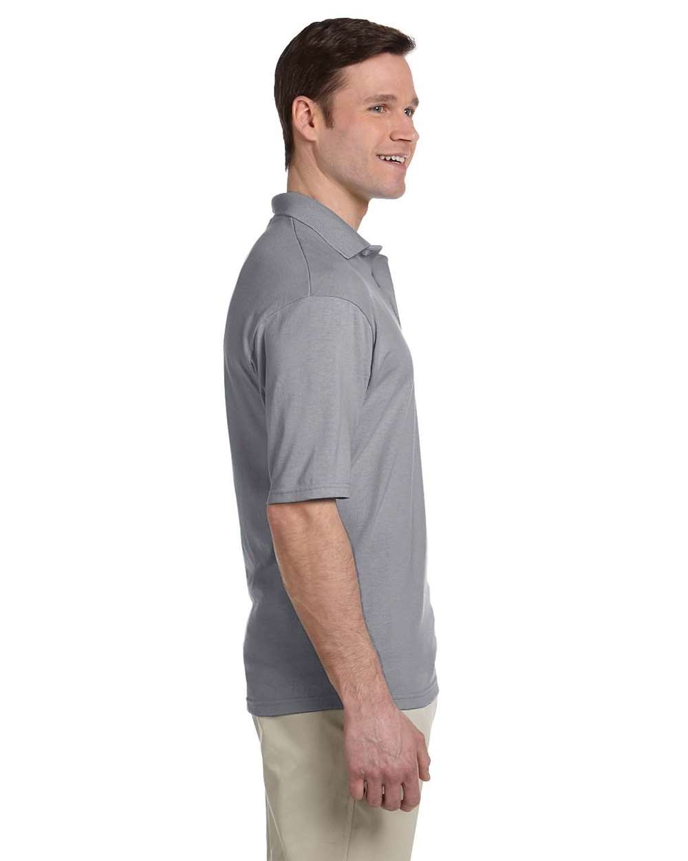 Men's SpotShield® 50/50 Polo with Pocket - OnModelSide - B12035584 - Oxford