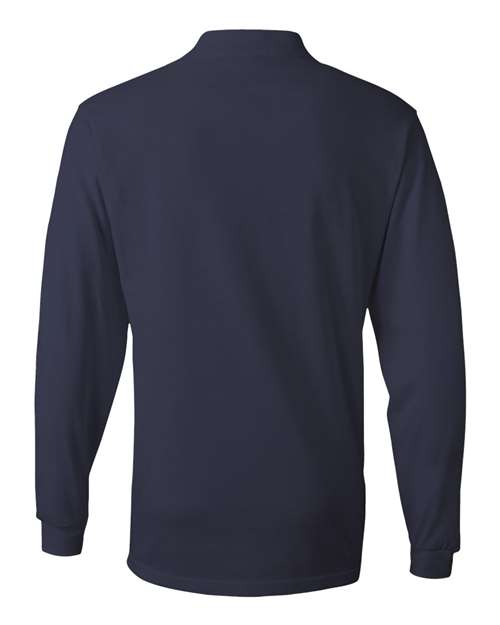 SpotShield® 50/50 Long Sleeve Polo - Back - B13735653 - J. Navy