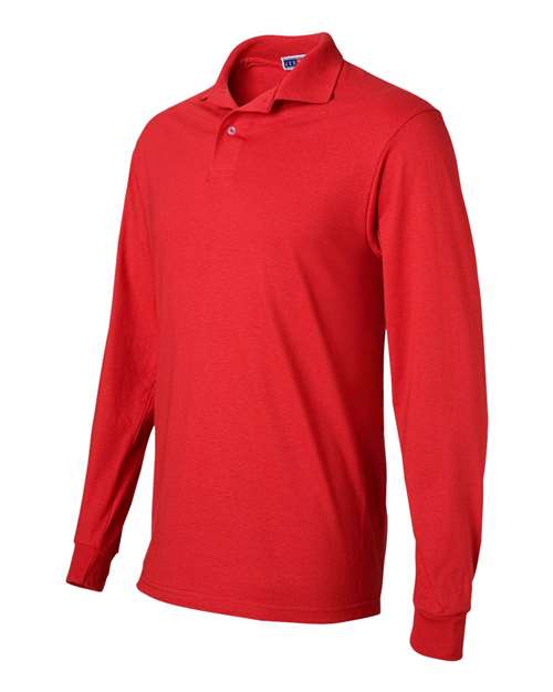 SpotShield® 50/50 Long Sleeve Polo - Side - B13735703 - True Red