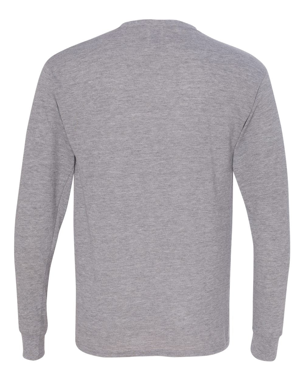 Unisex Dri-Power® Performance Long Sleeve T-Shirt - Back - B85535583 - Athletic Heather