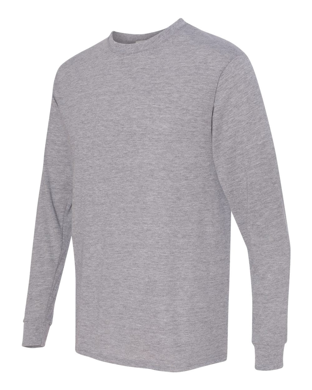 Unisex Dri-Power® Performance Long Sleeve T-Shirt - Side - B85535583 - Athletic Heather
