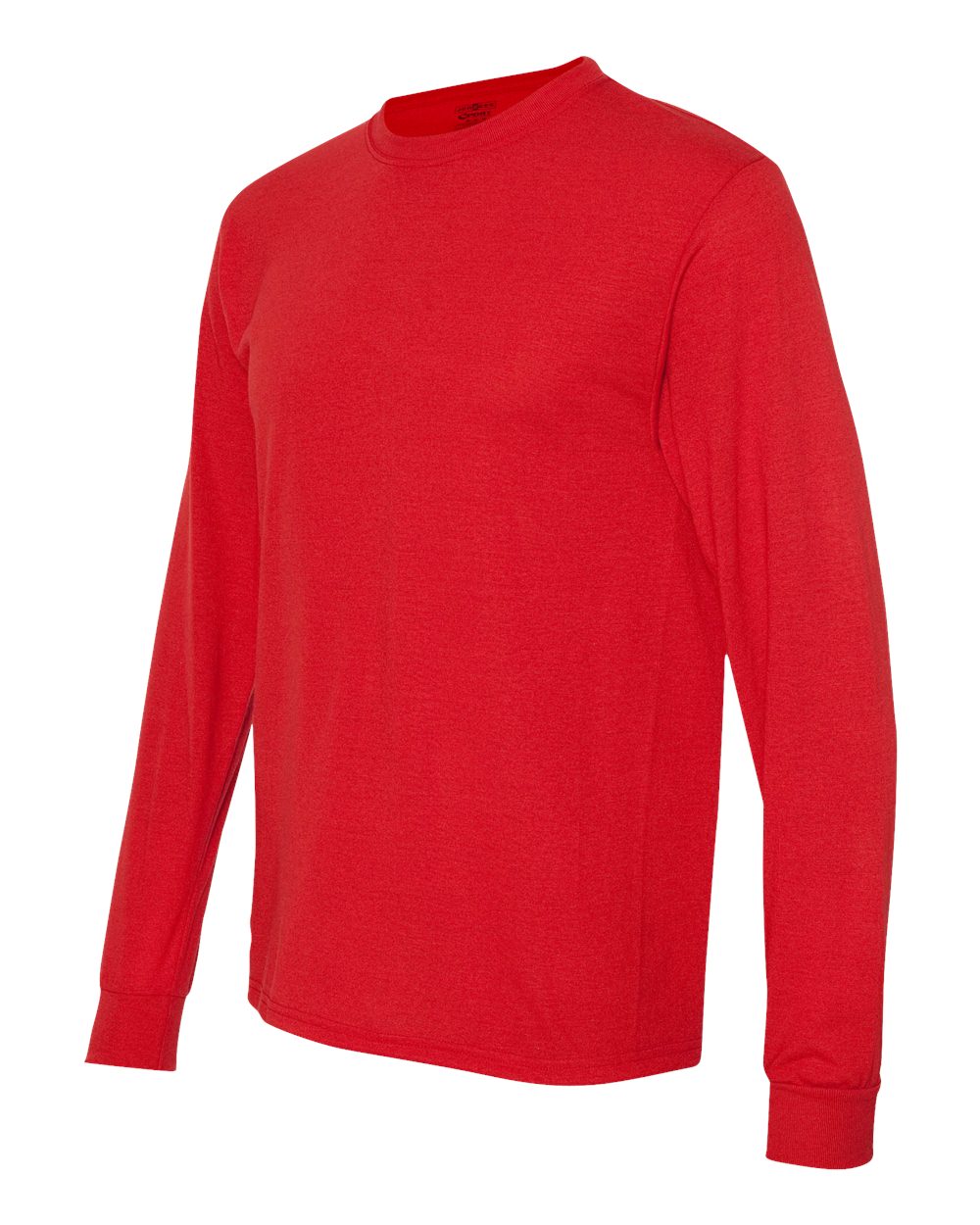 Unisex Dri-Power® Performance Long Sleeve T-Shirt - Side - B85535703 - True Red