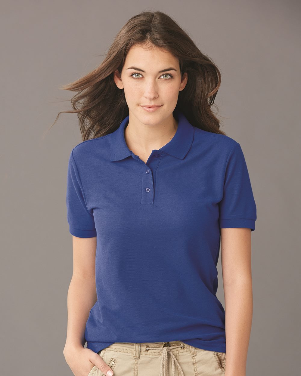 Women's Easy Care Piqué Polo - styleImage