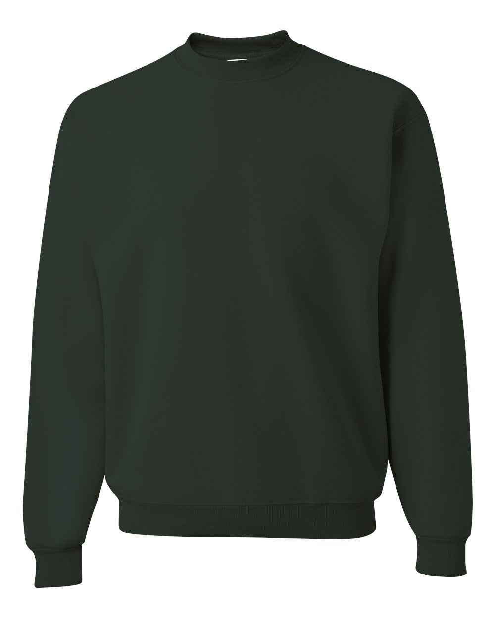 Unisex Super Sweats NuBlend® Crewneck Sweatshirt - Front - B21235543 - Forest Green