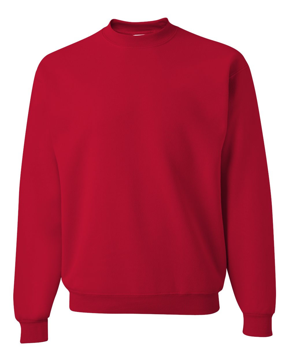 Unisex Super Sweats NuBlend® Crewneck Sweatshirt - Front - B21235703 - True Red