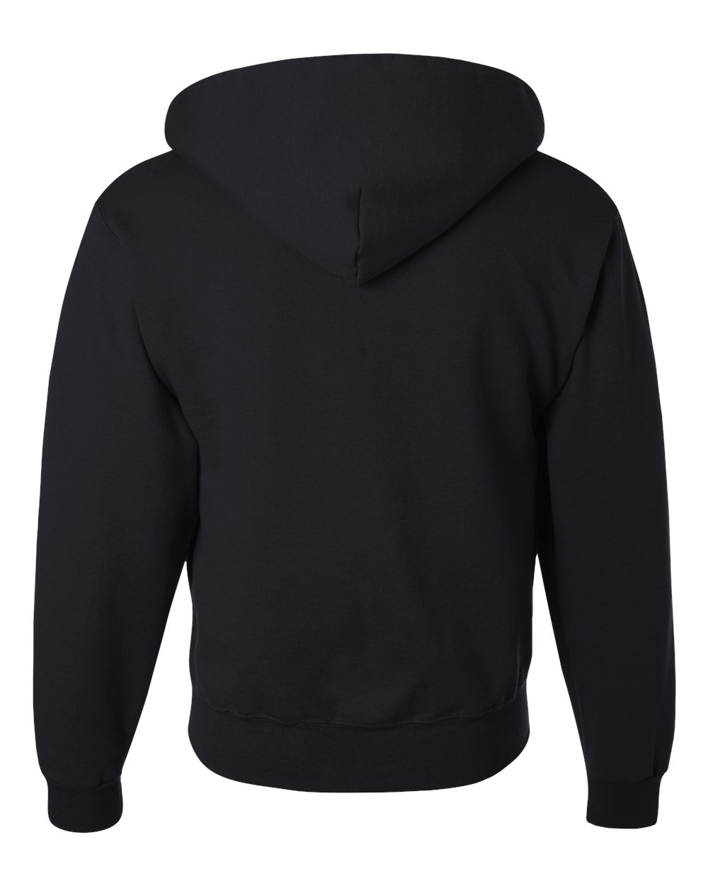 Unisex Super Sweats NuBlend® Full-Zip Hooded Sweatshirt - Back - B23535503 - Black