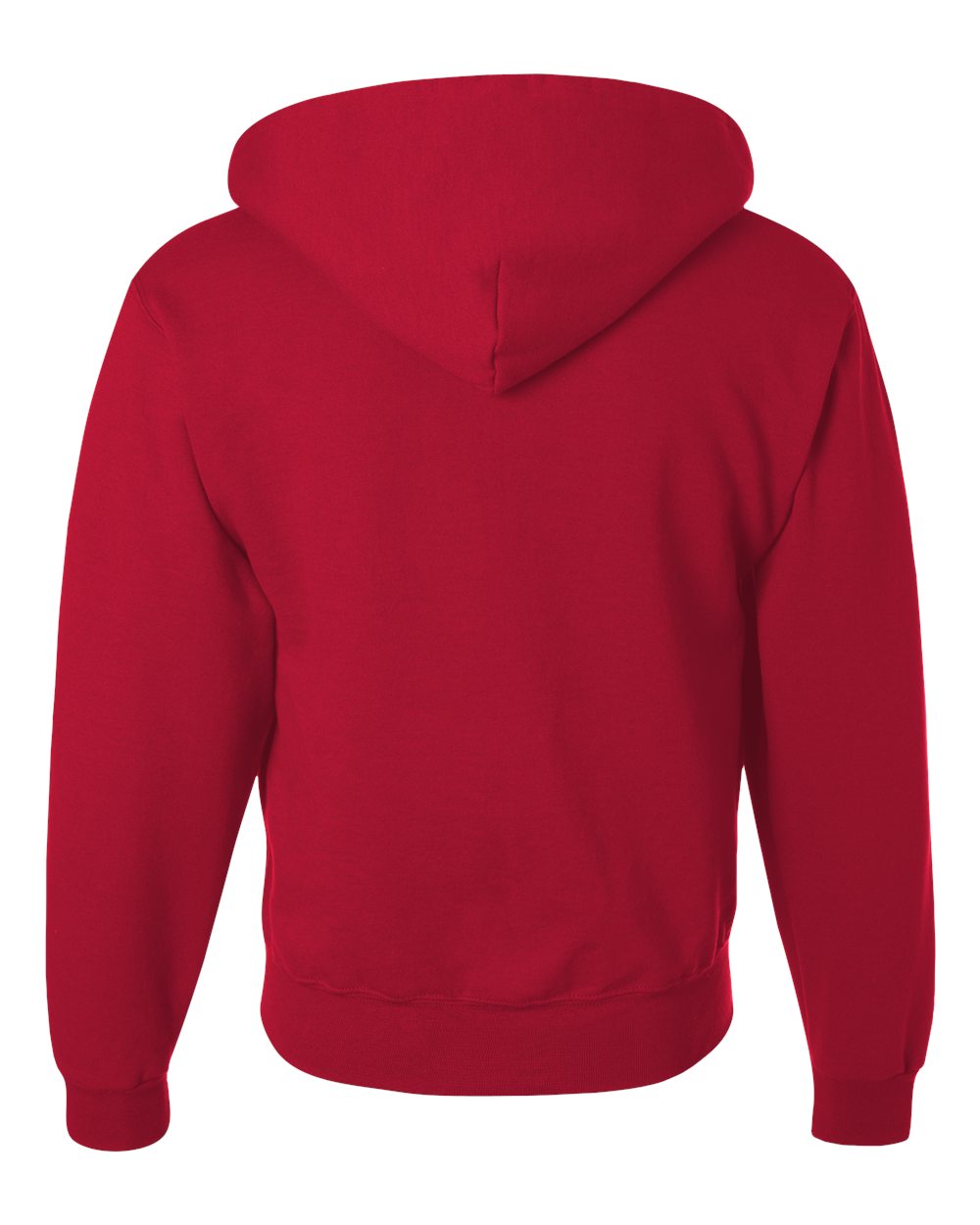 Unisex Super Sweats NuBlend® Full-Zip Hooded Sweatshirt - Back - B23535708 - True Red